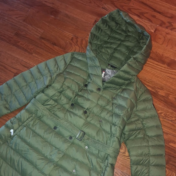 PAJAR CRYSTAL DOWN JACKET COAT 550 FILL MILITARY GREEN TRAVEL COAT - Picture 4 of 14